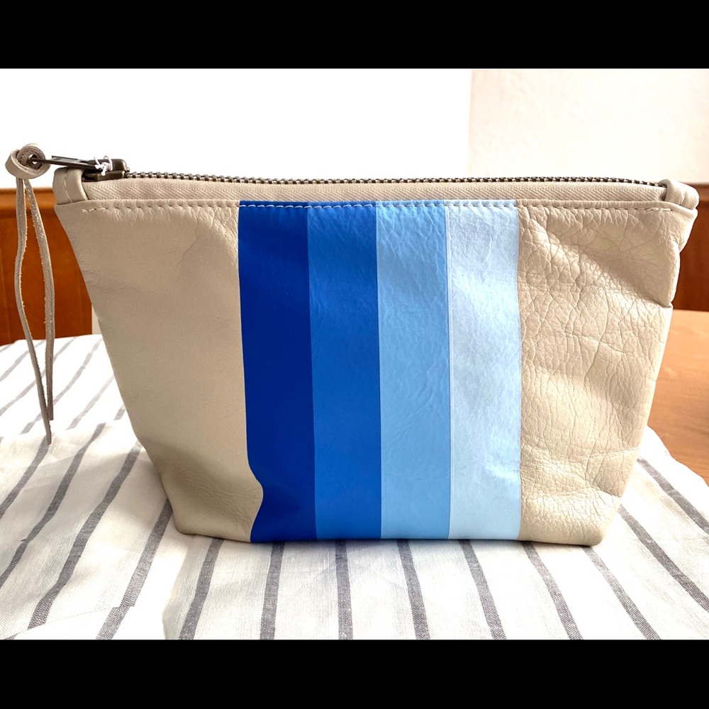 Genuine Leather ‘Blue Tones’ Clutch